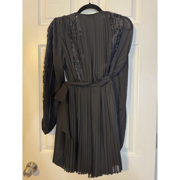 The Kooples Vestaire Lace Trim Pleated Dress Size 1 (US 4) NEW $415 - Picture 13 of 13